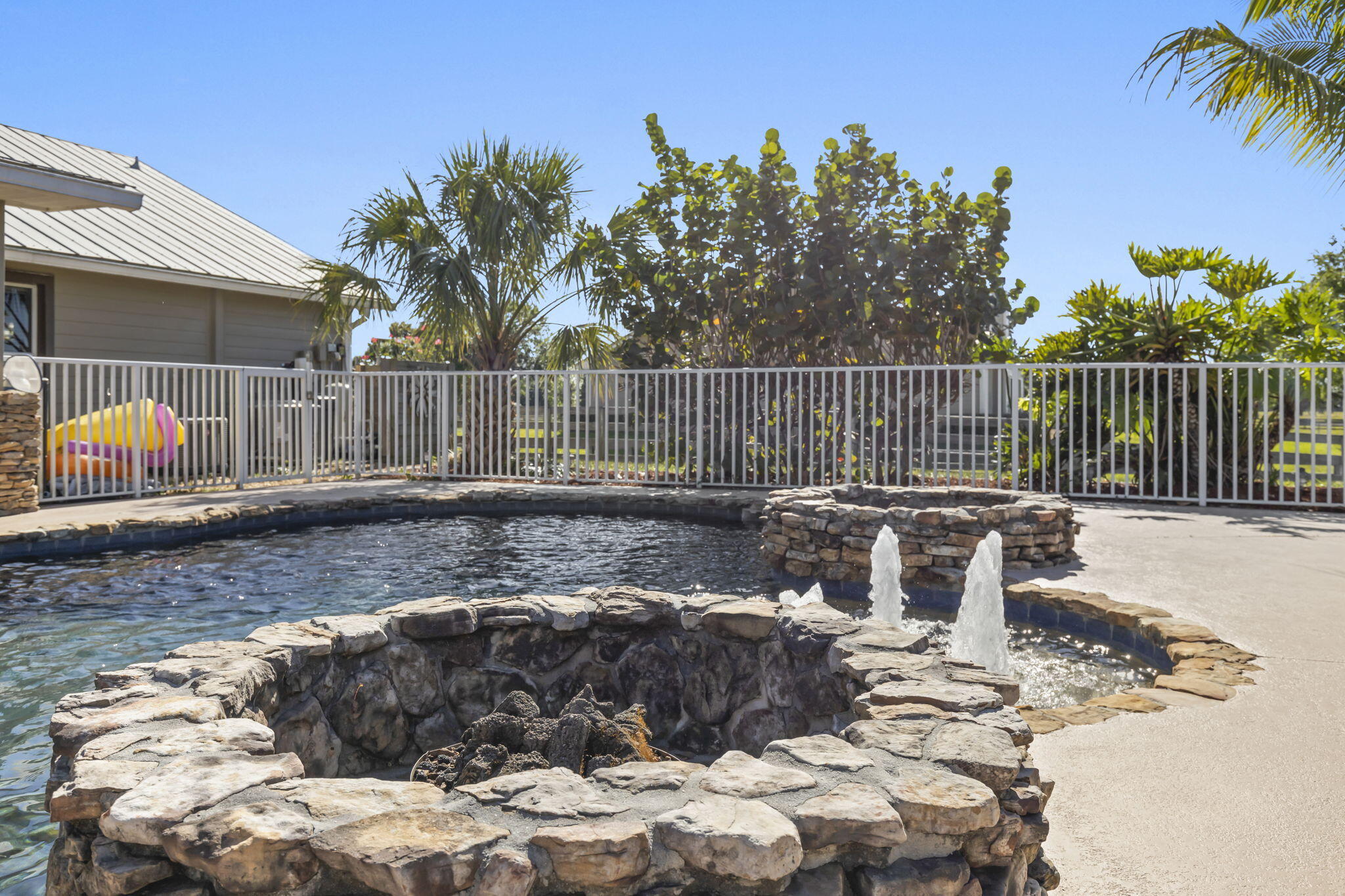 9850 Muller Road Fort Pierce, FL 34945 - Photo 36 of 52 a view of backyard with tub and entertaining space