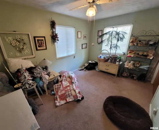 a room with furniture and a window