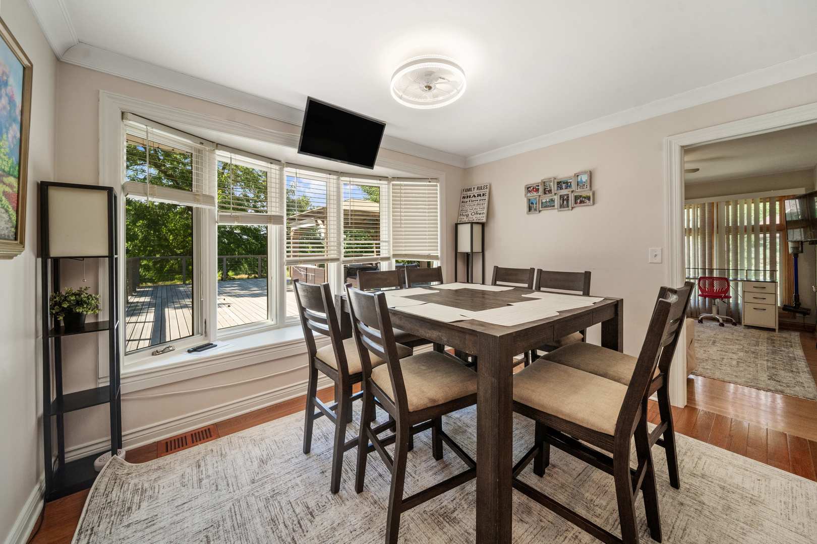 5N750 Medinah Road Medinah, IL 60157 - Photo 9 of 53 a view of a dining room with furniture window and wooden floor