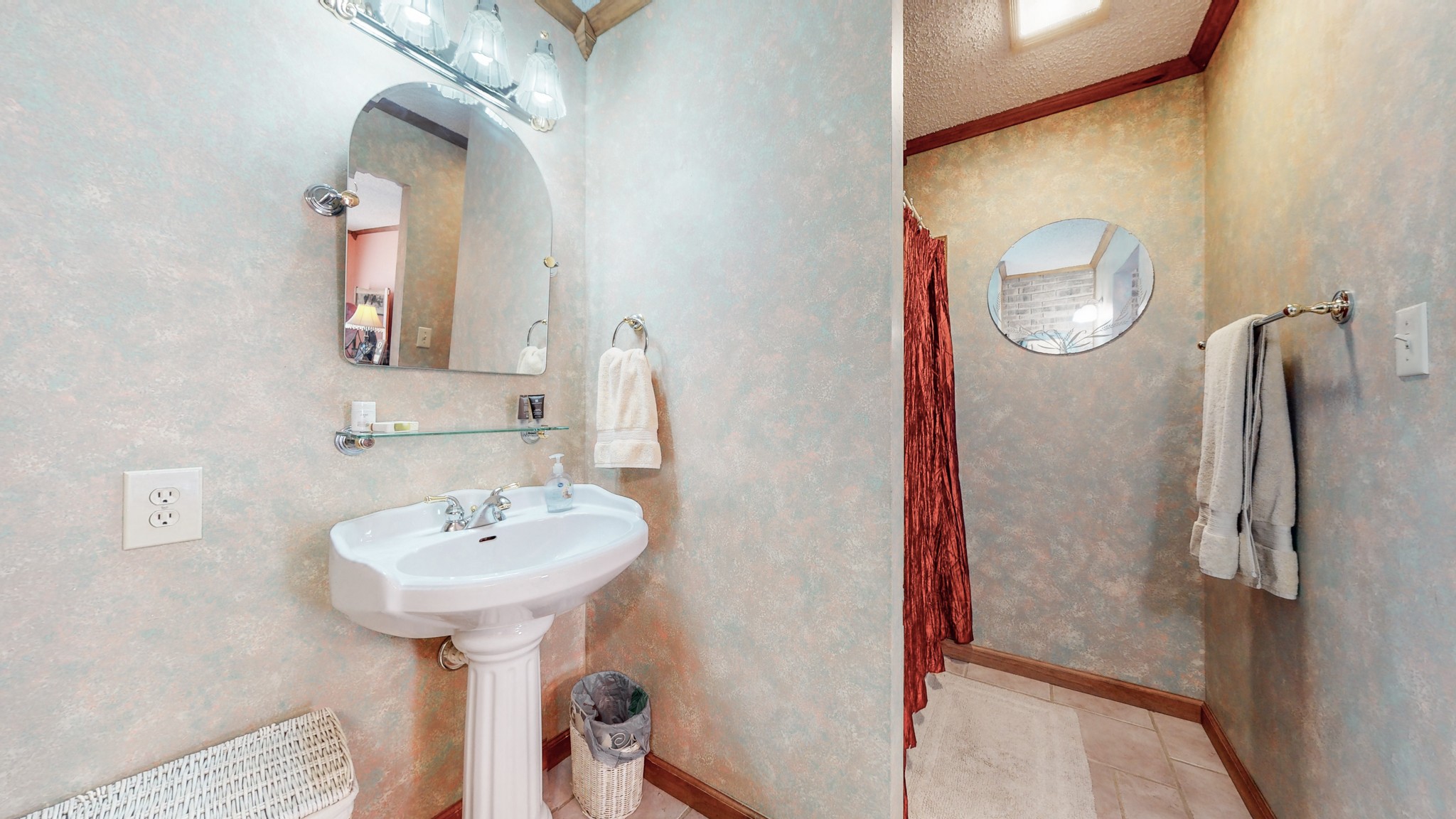 85 Sarvis Ridge Road Normandy, TN 37360 - Photo 15 of 47 a bathroom with a sink a mirror and shower
