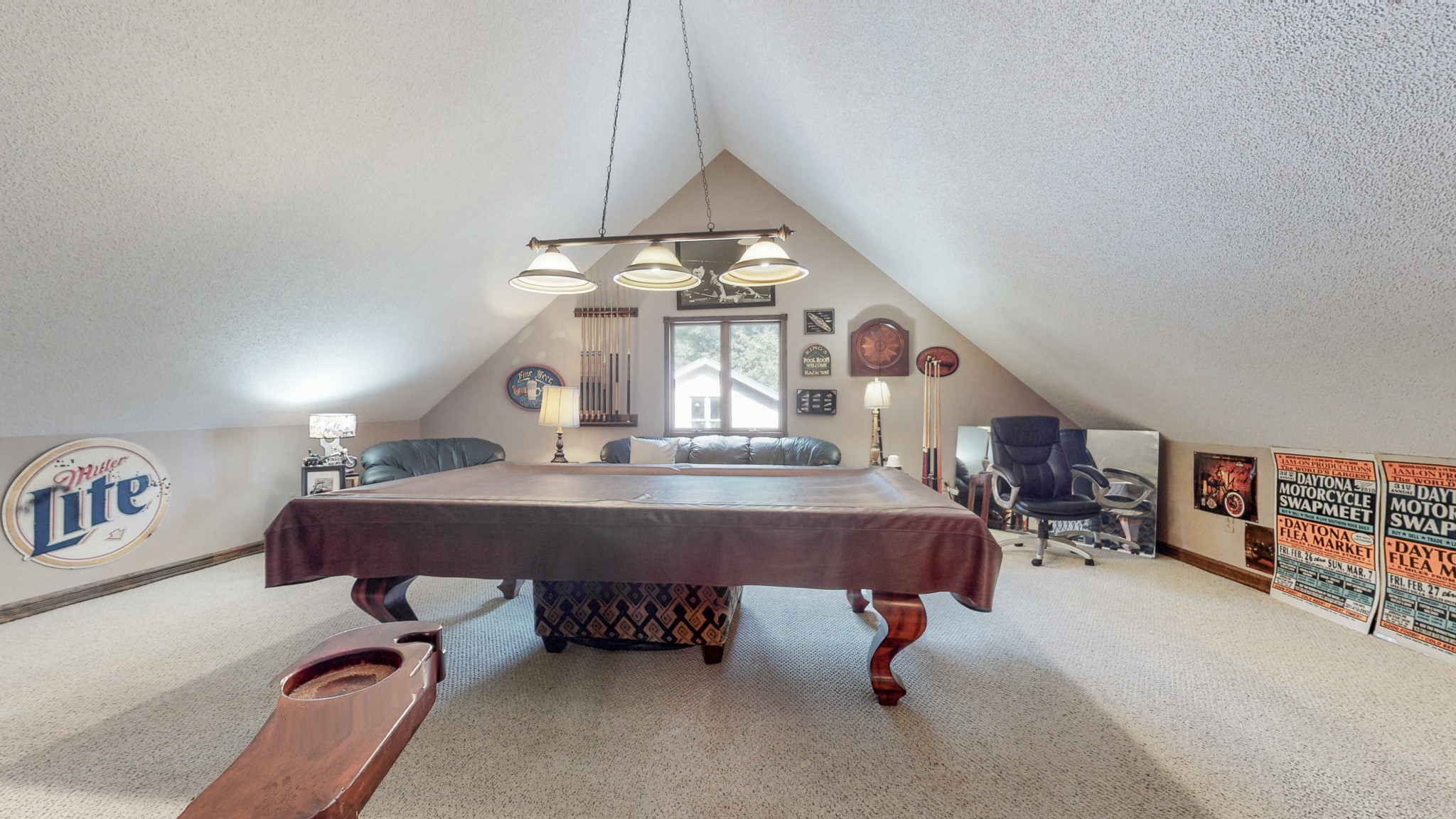 85 Sarvis Ridge Road Normandy, TN 37360 - Photo 34 of 47 a living room with furniture gym equipment and a chandelier