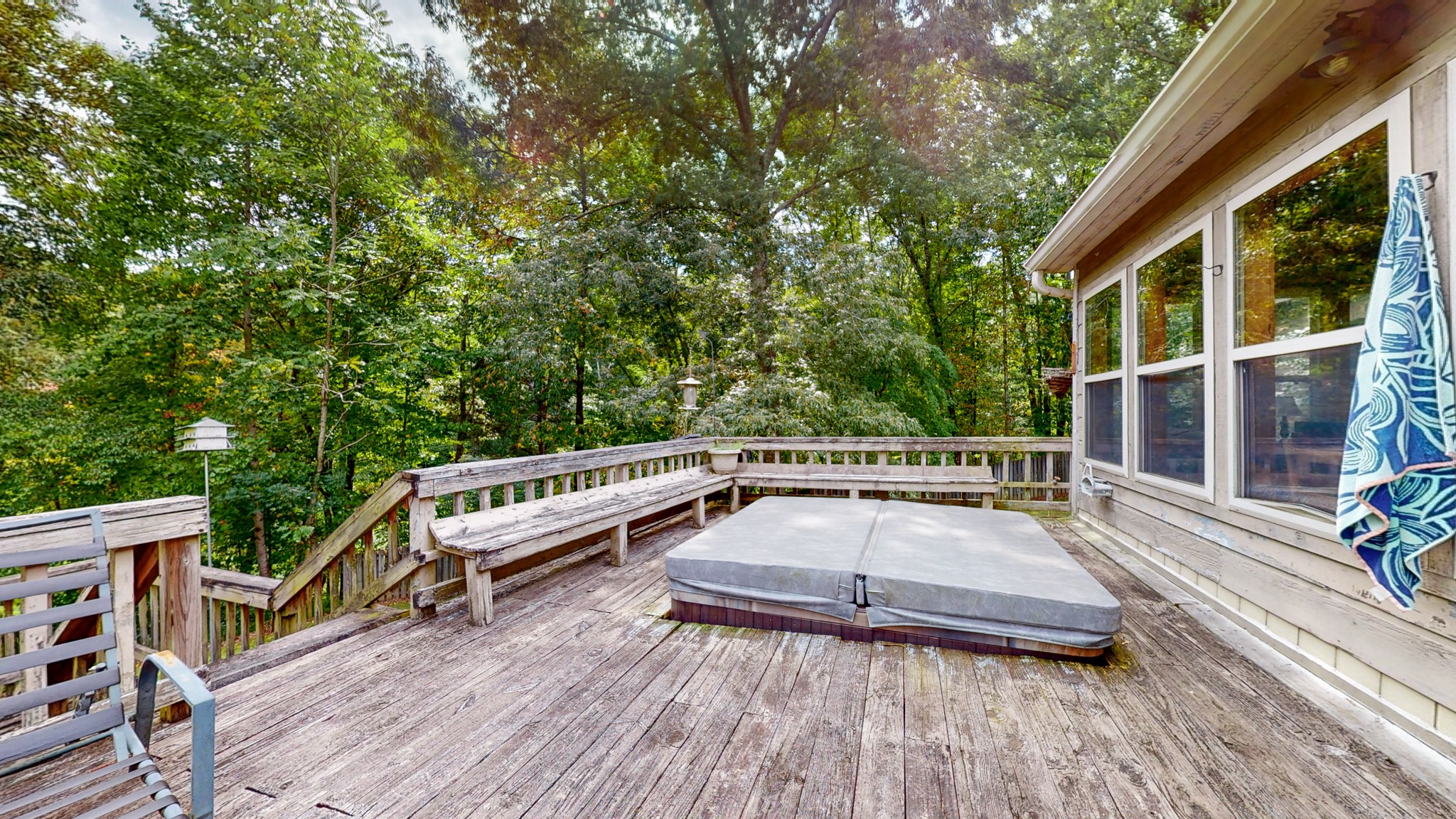 85 Sarvis Ridge Road Normandy, TN 37360 - Photo 42 of 47 a view of balcony with wooden floor and outdoor seating