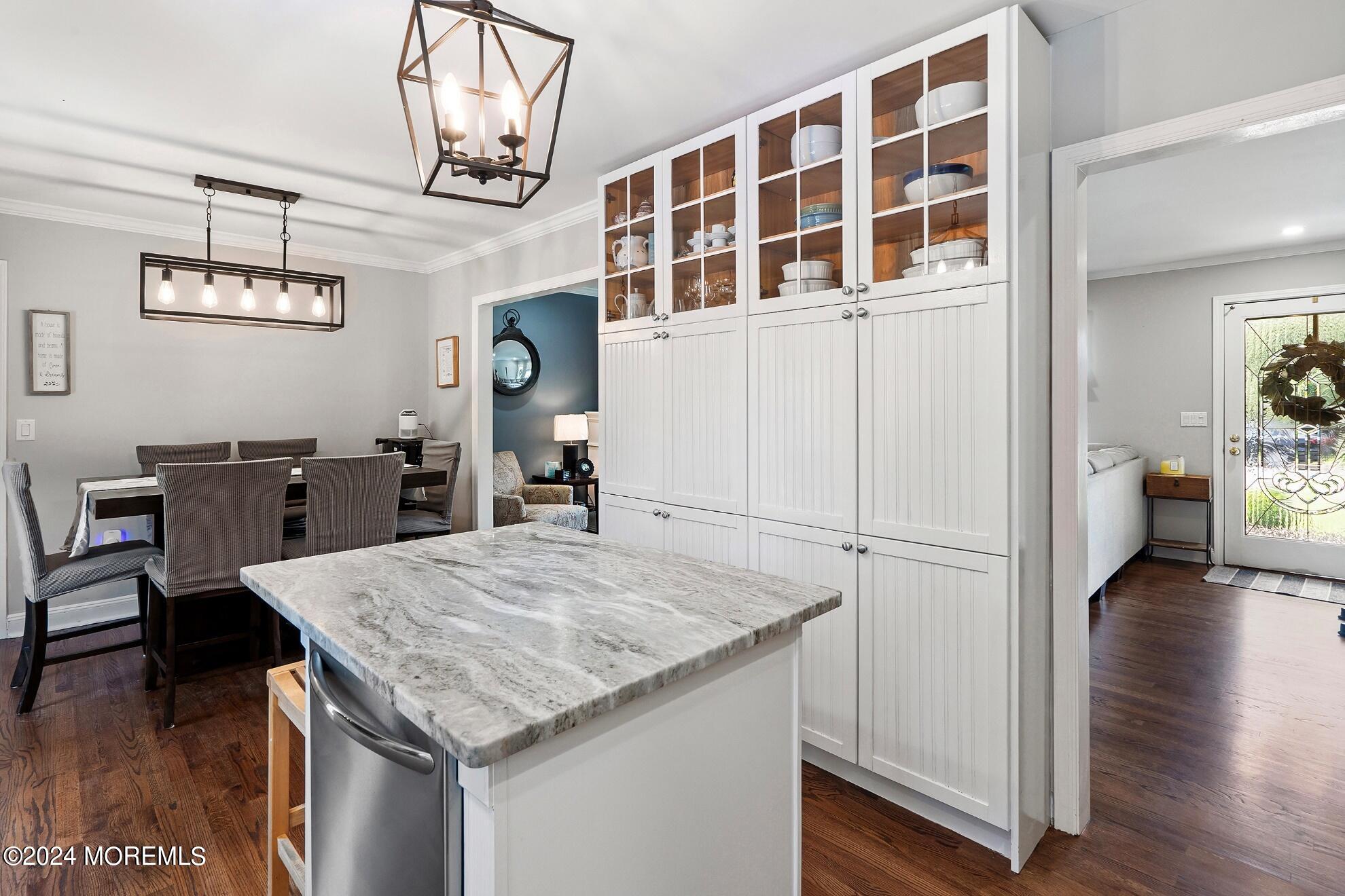 5 Adams Drive Brick, NJ 08724 - Photo 8 of 15 a view of kitchen island with wooden floor