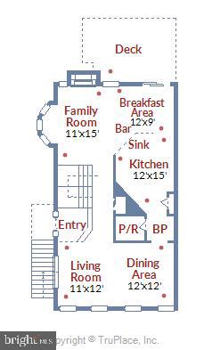 7670 Elmcrest Road Hanover, MD 21076 - Photo 63 of 70 FLOOR PLAN: Main Livng Level