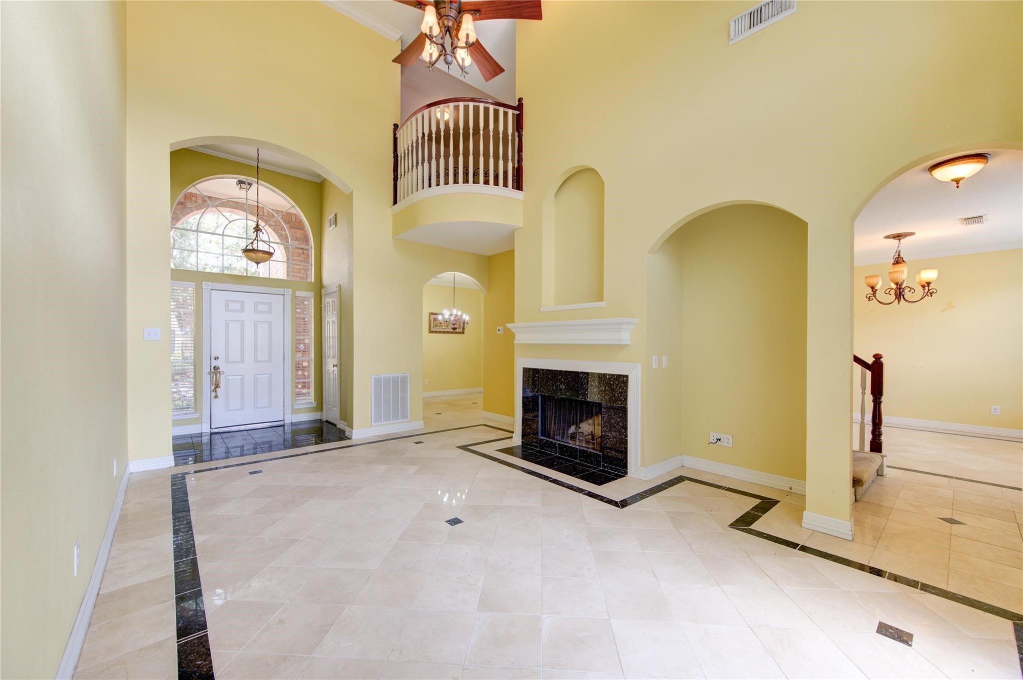 14420 Walters Road, Unit 58 Houston, TX 77014 - Photo 6 of 30 a view of livingroom with fireplace
