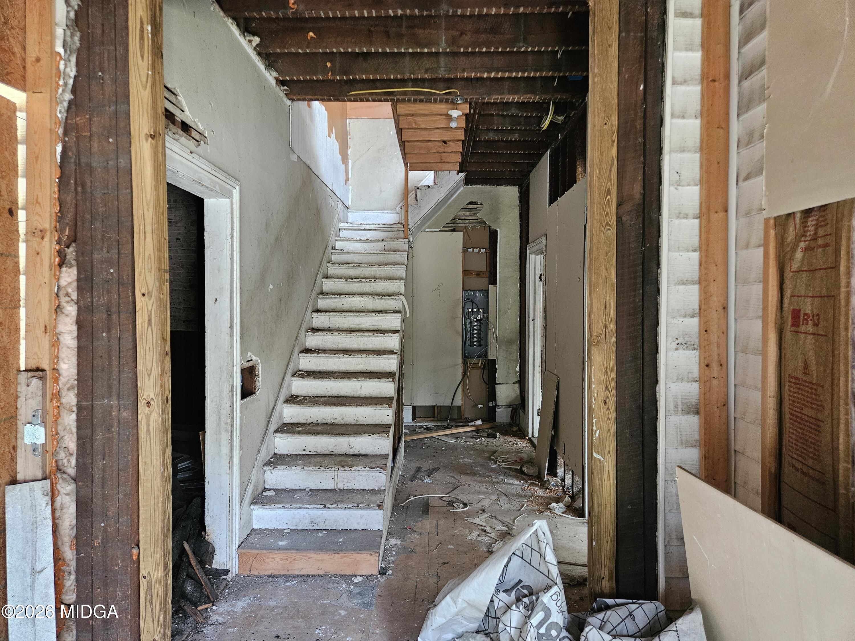 353 Madison Street Macon, GA 31201 - Photo 2 of 8 a view of entryway and hall with wooden floor