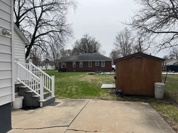a view of a house with a deck