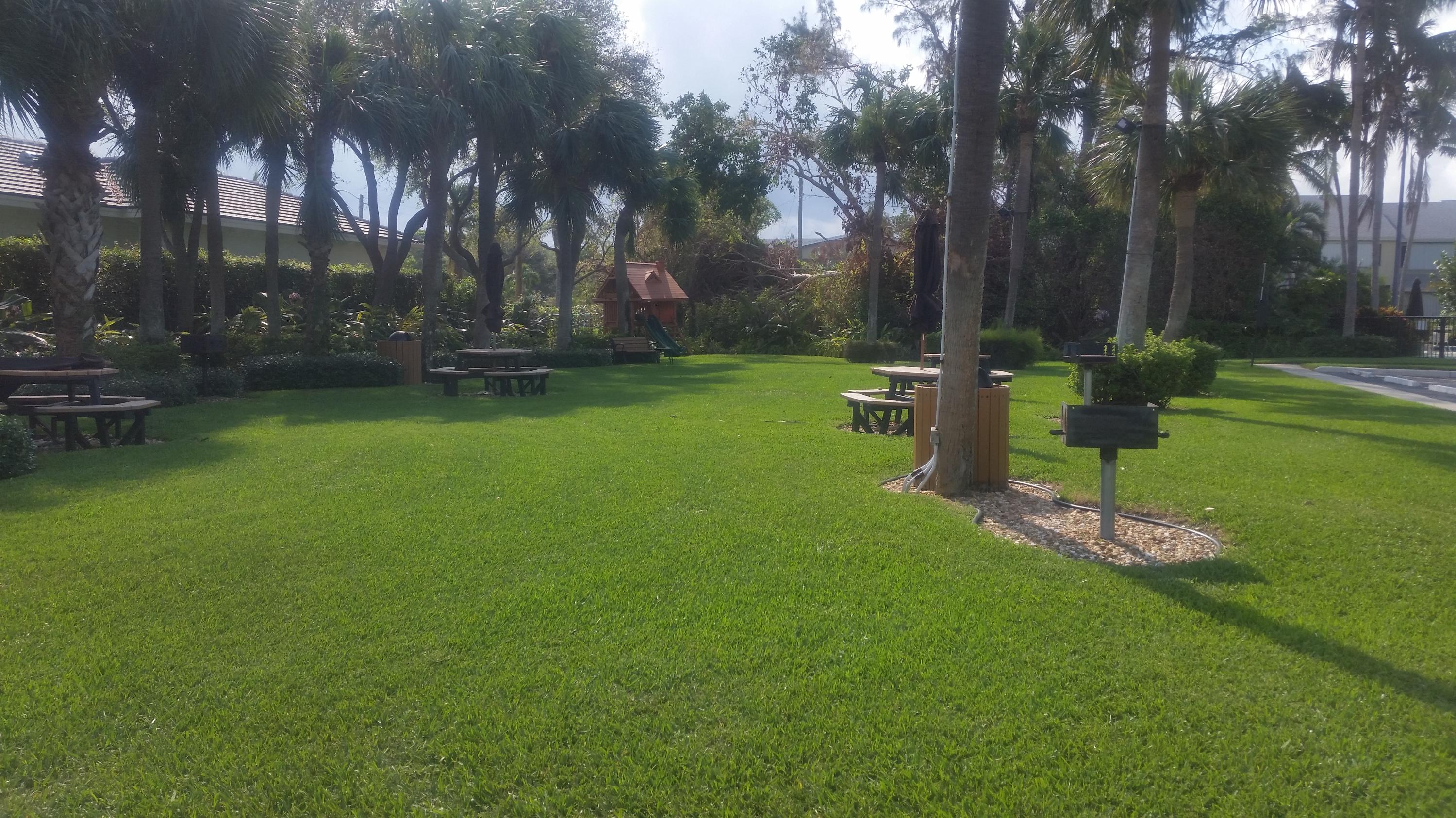 1004 Kokomo Key Lane Delray Beach, FL 33483 - Photo 19 of 21 a garden with trees in the background