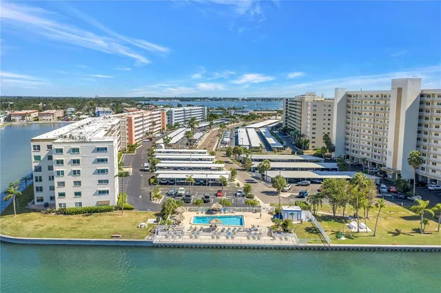 a view of building with yard