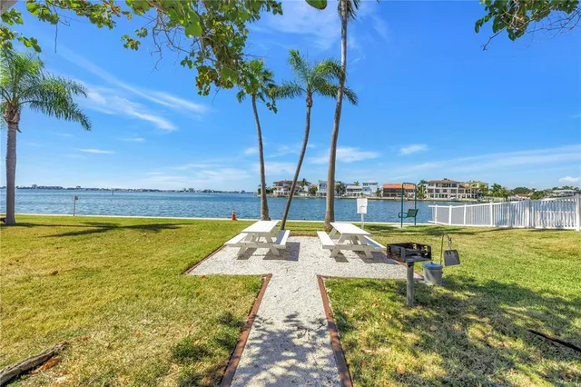 a view of a ocean with city