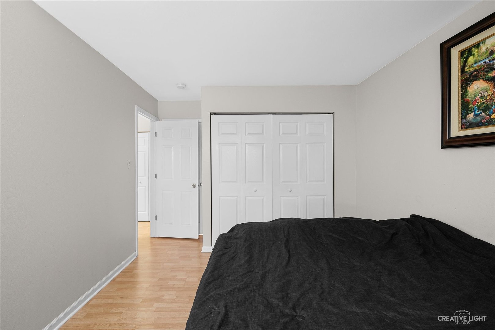 1900 Light Road, Unit 204 Oswego, IL 60543 - Photo 10 of 15 a bedroom with a bed and a painting on the wall