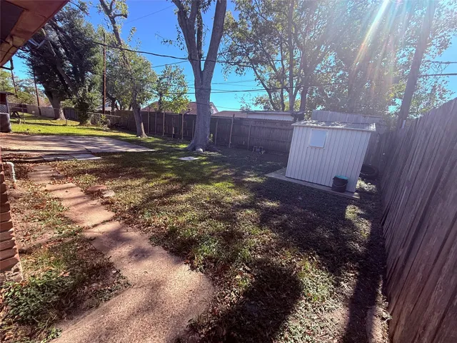 a backyard of a house