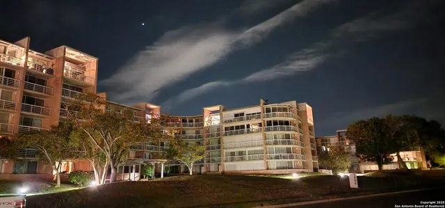 a front view of a building