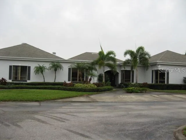 a view of a lake with houses