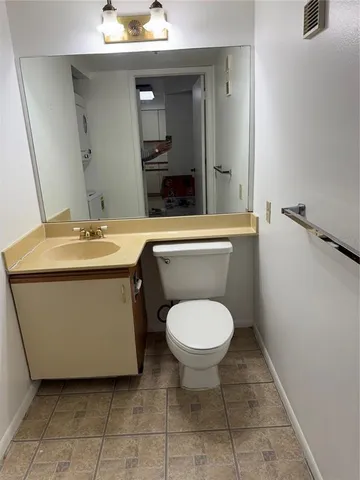 a bathroom with a glass door shower