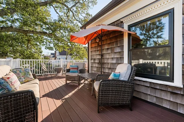 a view of outdoor seating