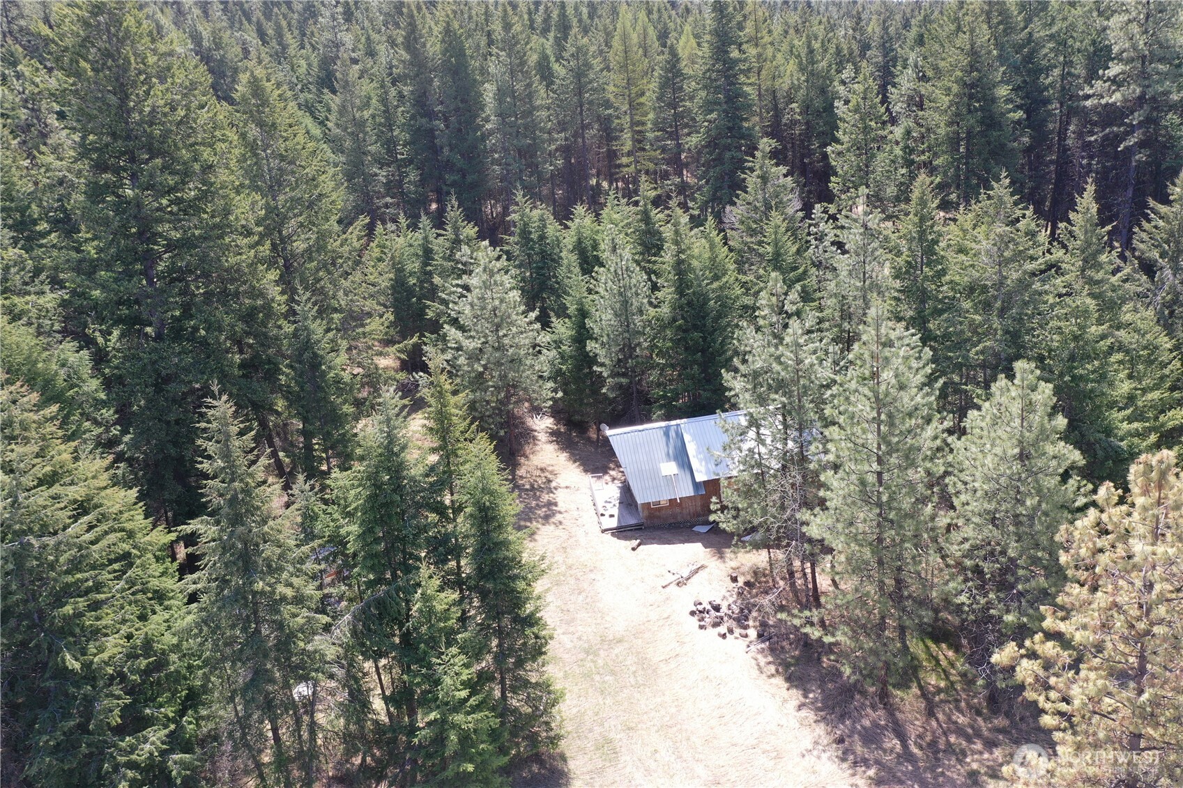 65A Spring Meadow Lane Oroville, WA 98844 - Photo 5 of 40 a view of a bench in a forest