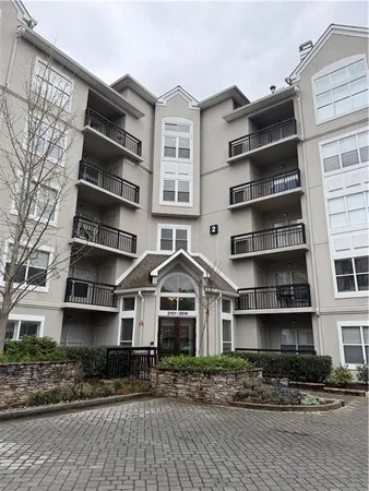 a front view of residential houses