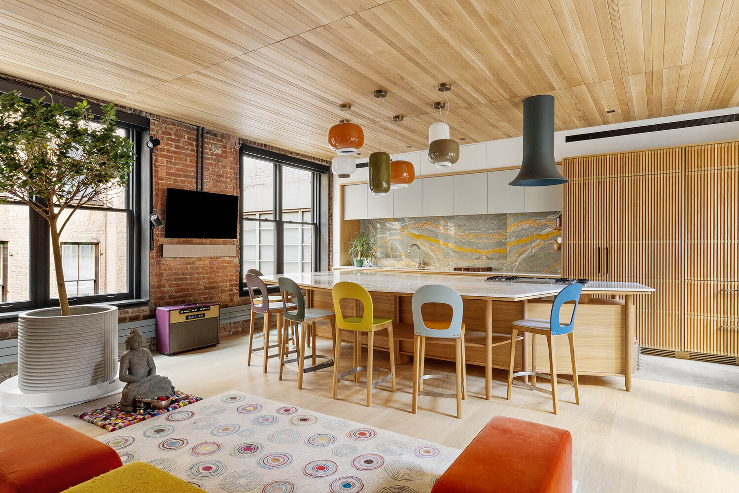 50 Wooster Street, Unit 4NR Manhattan, NY 10013 - Photo 4 of 16 a view of a dining room with furniture window and outside view