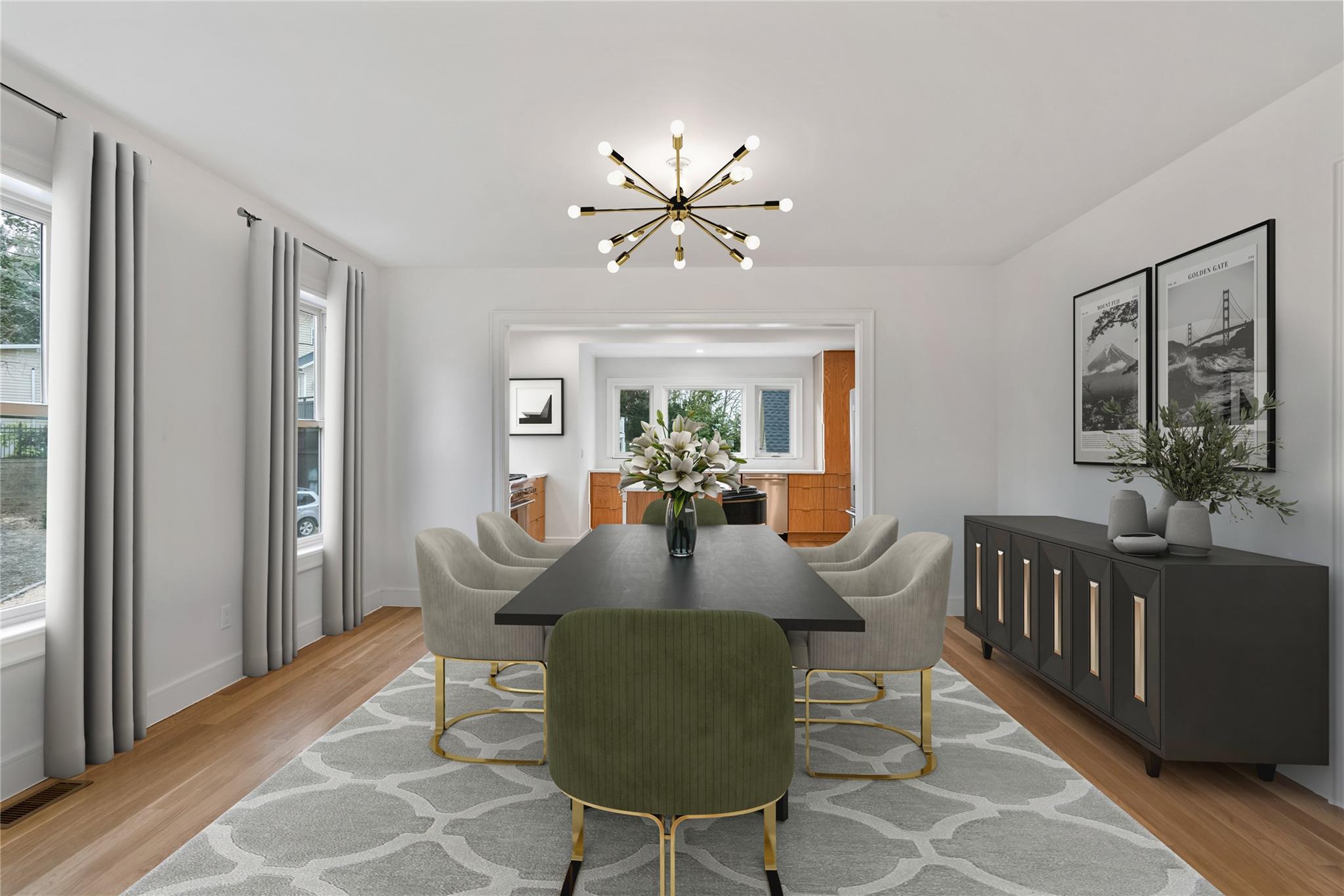 68 Glenlawn Avenue Sea Cliff, NY 11579 - Photo 12 of 49 a view of a dining room with furniture window and wooden floor