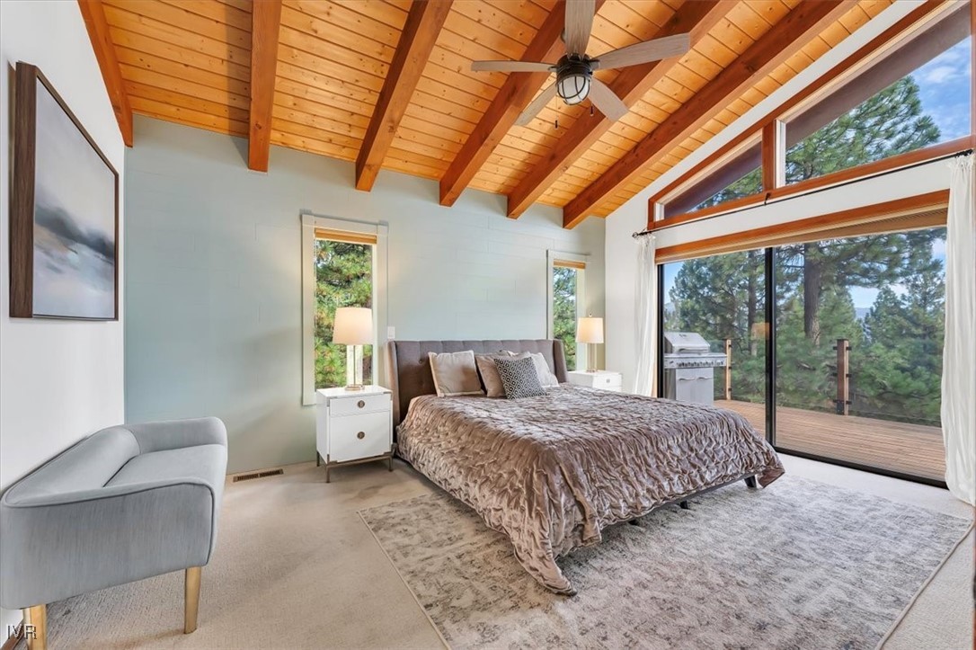 553 Silvertip Drive Incline Village, NV 89451 - Photo 14 of 35 a bedroom with a large bed and a large window