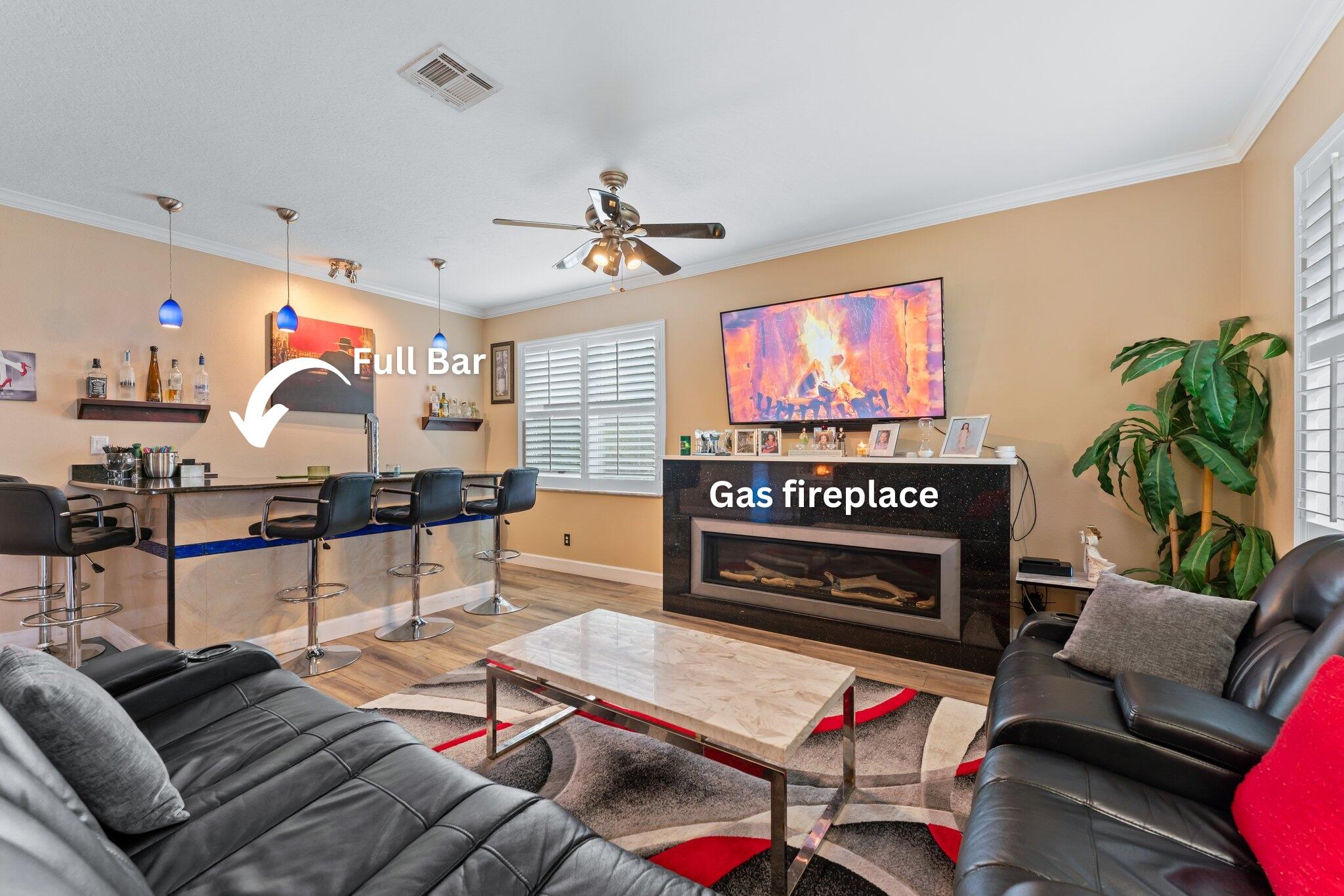 2198 Southwest Certosa Road Port St. Lucie, FL 34953 - Photo 8 of 76 Gas fireplace 2