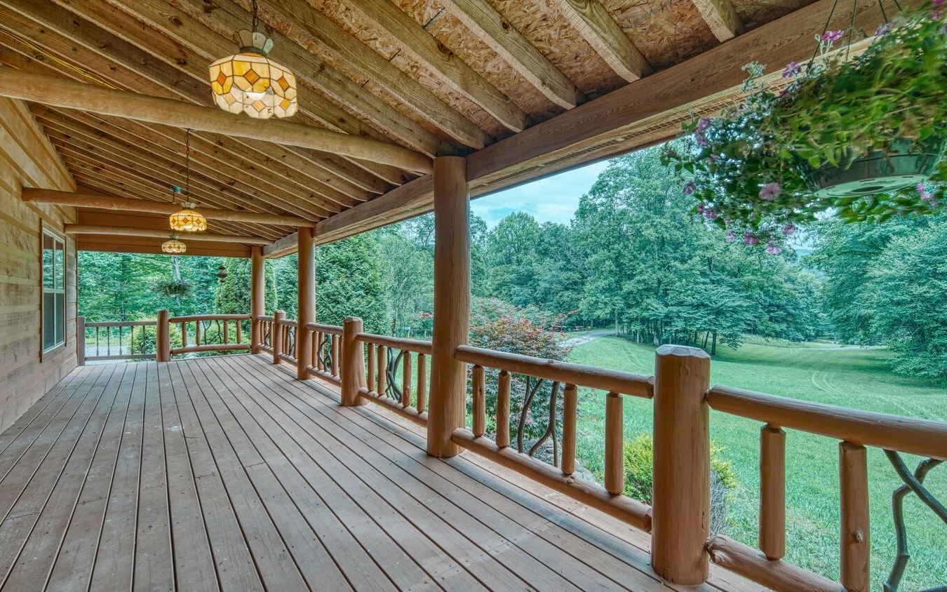 1666 Underwood Road Hiawassee, GA 30546 - Photo 30 of 42 a view of a balcony with wooden floor