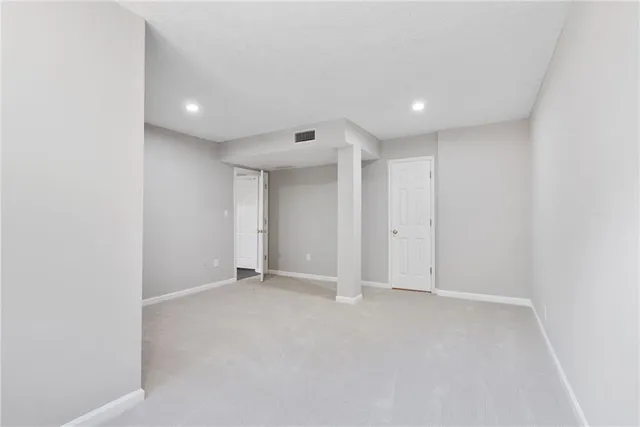 a view of an empty room