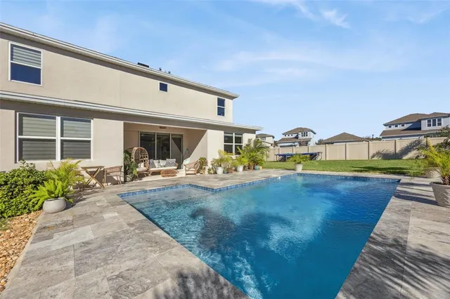 a view of a city with a terrace