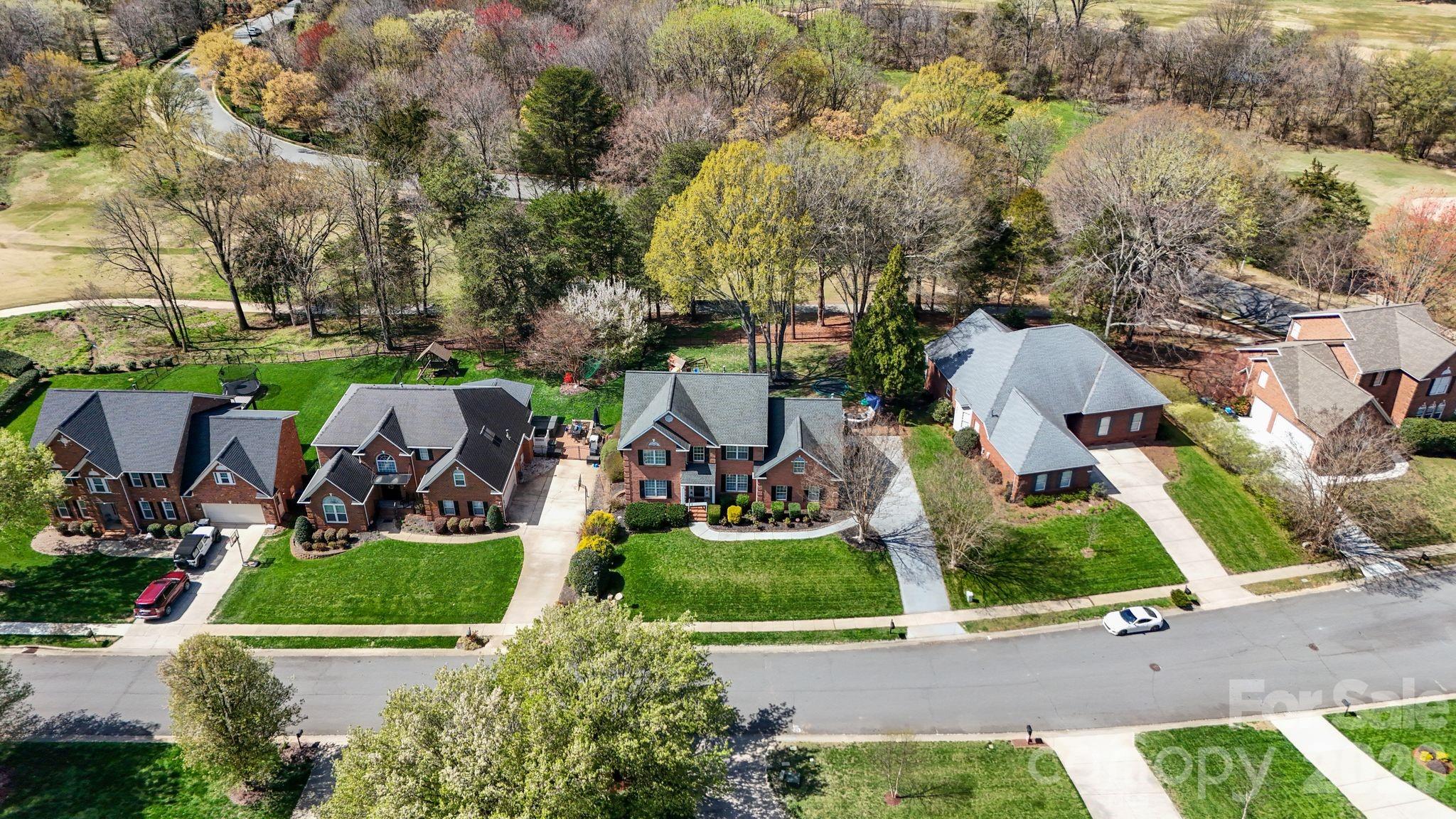 9618 Cockerham Lane Huntersville, NC 28078 - Photo 35 of 37 an aerial view of multiple houses with yard