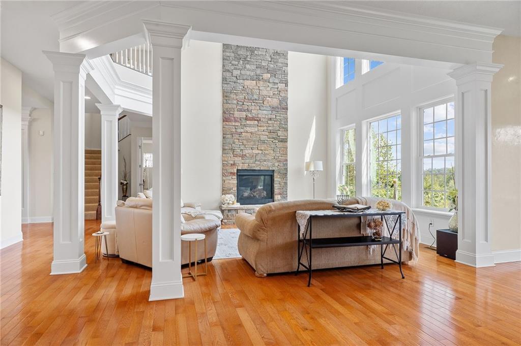 217 Evandale Road Canonsburg, PA 15317 - Photo 8 of 50 Floor to ceiling stone fireplace
