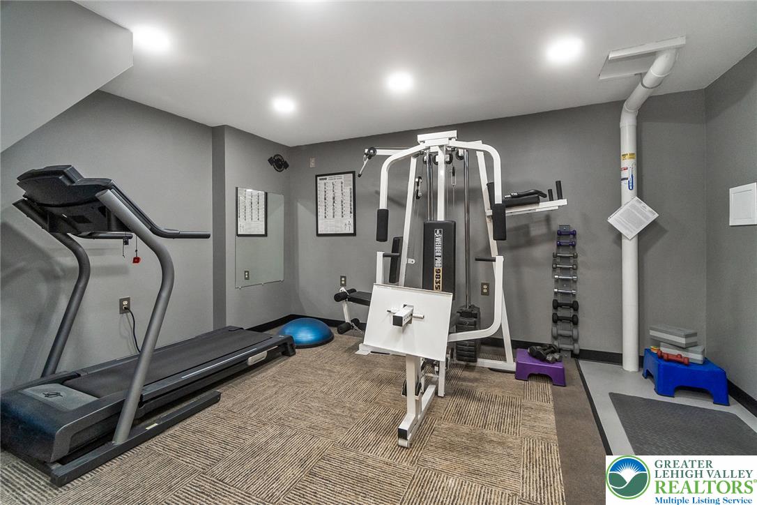 540 Briar Road Pen Argyl, PA 18072 - Photo 62 of 66 Dedicate a space to wellness with this home gym featuring carpet flooring.