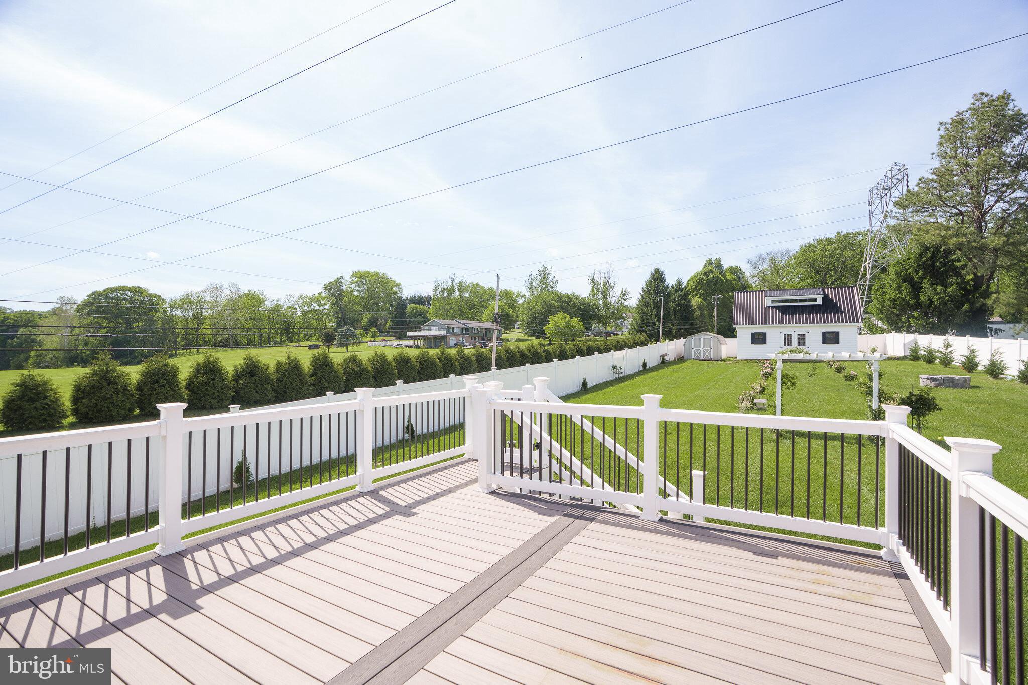 1 Highview Road Conowingo, MD 21918 - Photo 2 of 36 Rear deck overlooking spacious fenced backyard
