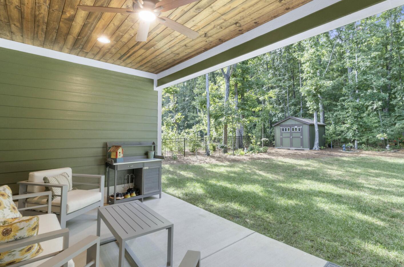 5011 Virginia Pine Road Signal Mountain, TN 37377 - Photo 19 of 21 Back Porch with Shed