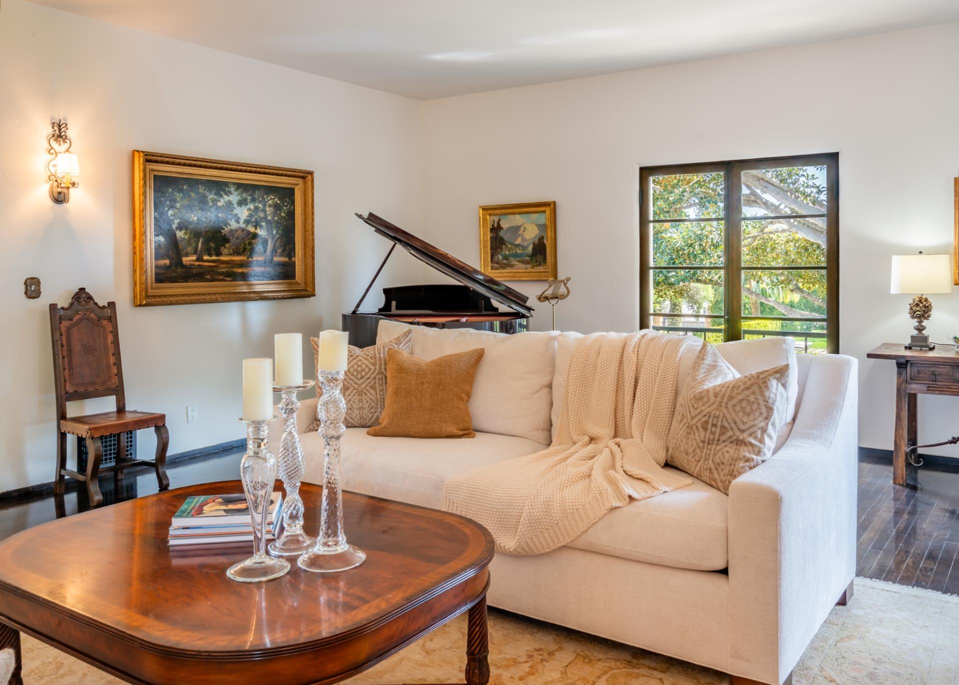 1098 Golf Road Montecito, CA 93108 - Photo 14 of 62 a living room with furniture and a window