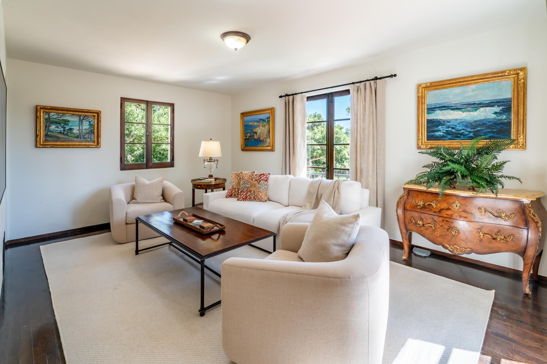 1098 Golf Road Montecito, CA 93108 - Photo 23 of 62 a living room with furniture and a large window