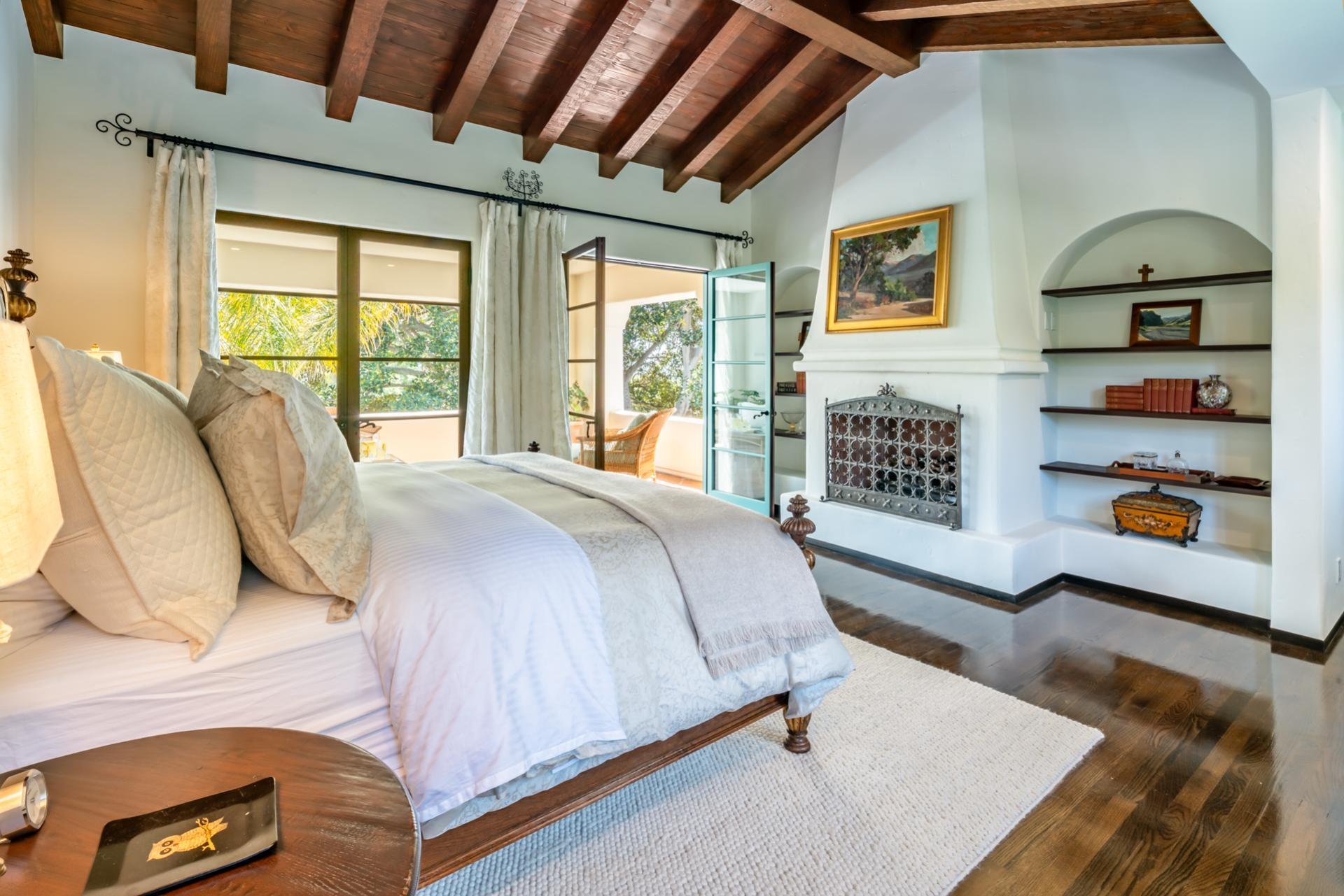 1098 Golf Road Montecito, CA 93108 - Photo 35 of 62 a bed sitting in a bedroom next to a window