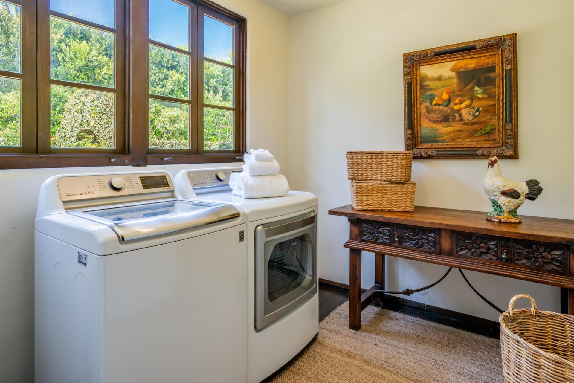1098 Golf Road Montecito, CA 93108 - Photo 51 of 62 a utility room with dryer and washer