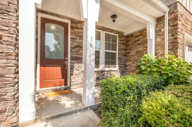 a view of a door of the house