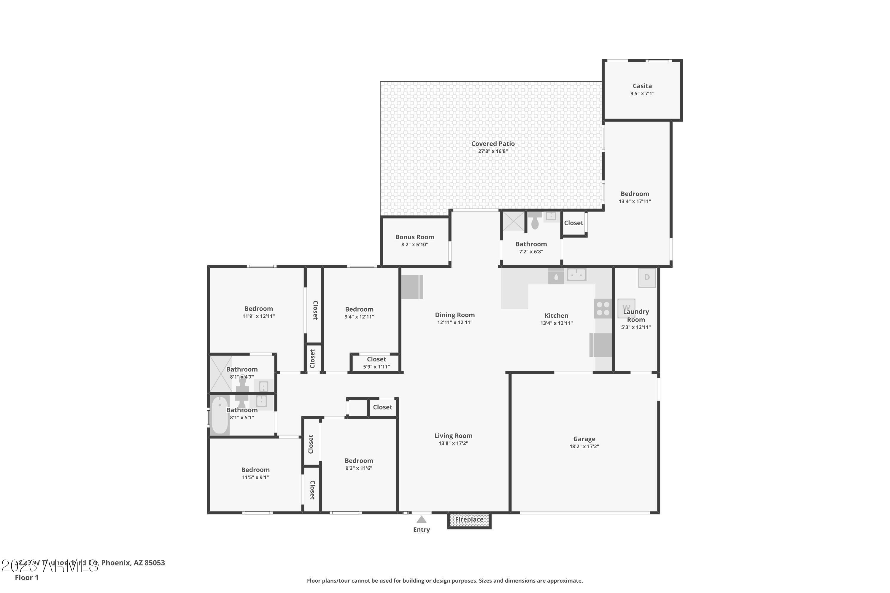 3829 West Thunderbird Road Phoenix, AZ 85053 - Photo 30 of 30 Floor Plan