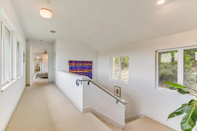 a view of front door with furniture