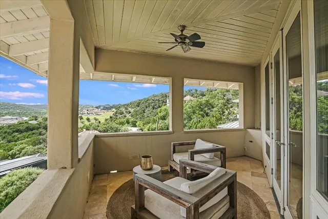 a view of a workspace with a window