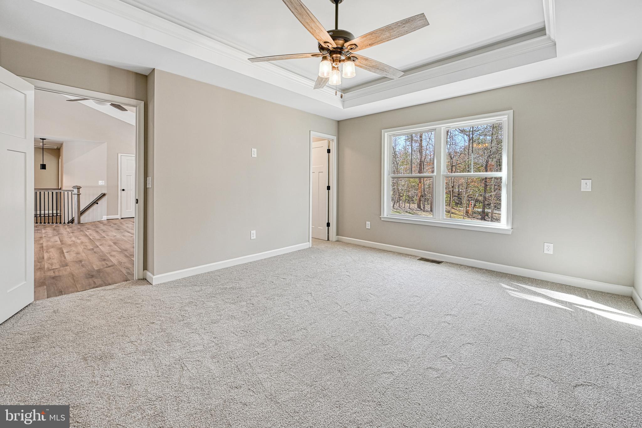 48 Pine Drive Louisa, VA 23093 - Photo 22 of 76 an empty room with chandelier fan and windows