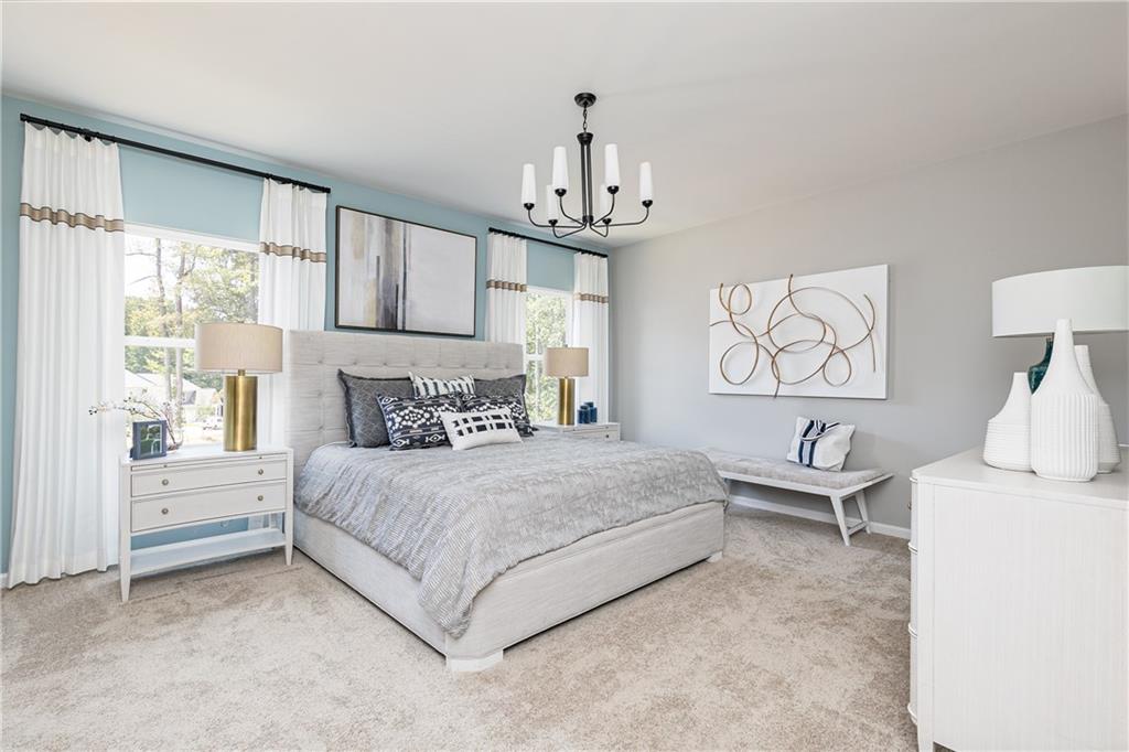 337 Brighton Bnd Lane Acworth, GA 30102 - Photo 27 of 83 a bedroom with a large bed and a window