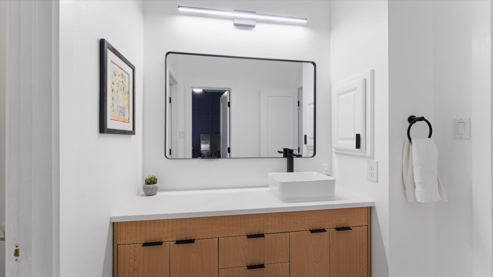 2 South Winsome Path Circle Spring, TX 77382 - Photo 36 of 47 a bathroom with a sink vanity and a mirror