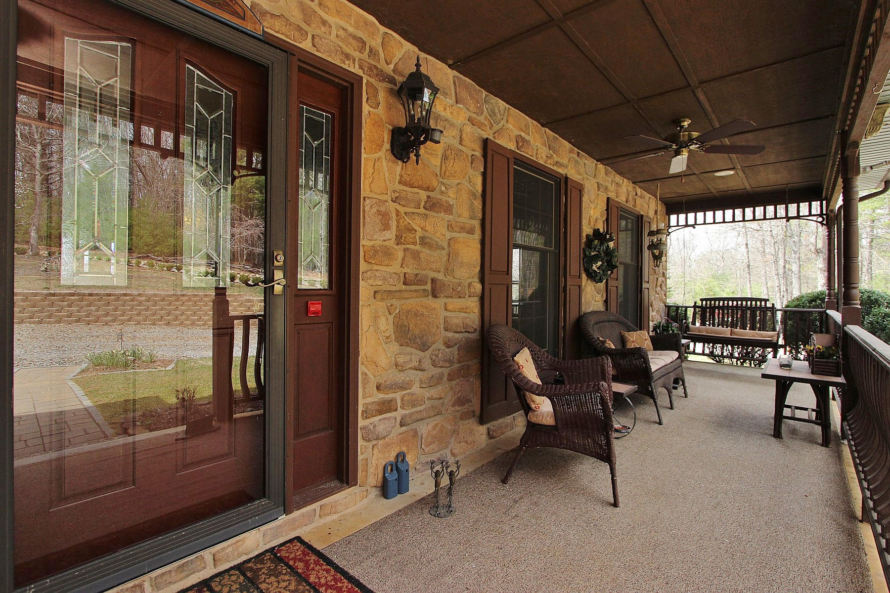 1282 Sunny Ridge Road Northeast Floyd, VA 24091 - Photo 7 of 53 a view of a porch with chairs