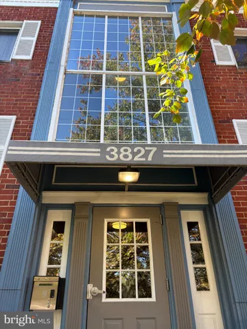 a front view of a building