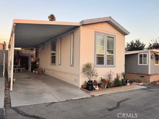 a front view of a house