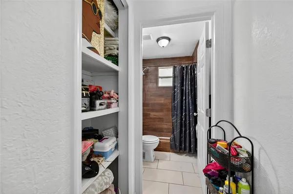 a view of storage and utility room