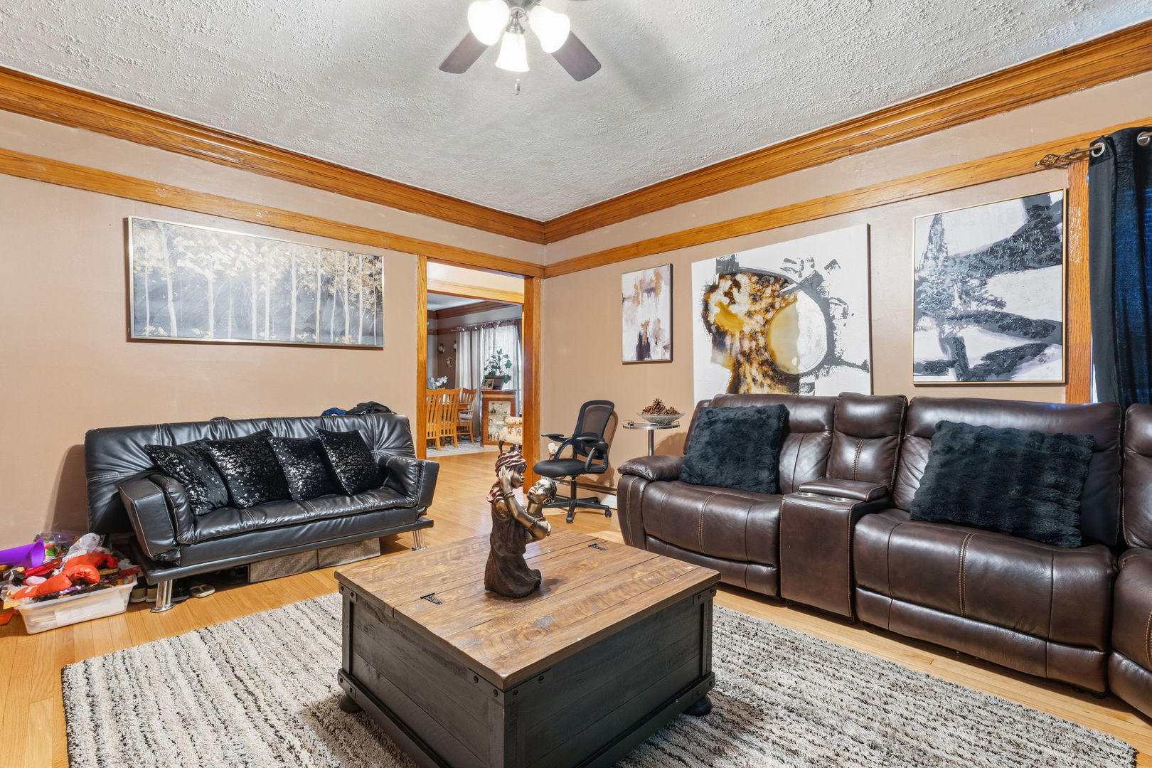 4016 West Crystal Street Chicago, IL 60651 - Photo 4 of 17 a living room with furniture and a large window